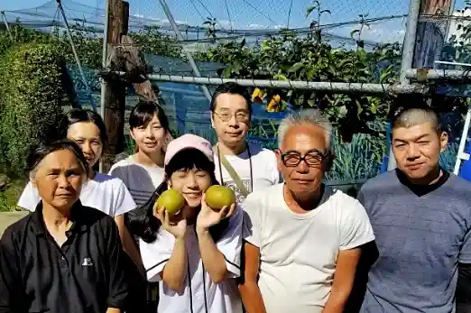ラジオ取材時の記念撮影 ご挨拶